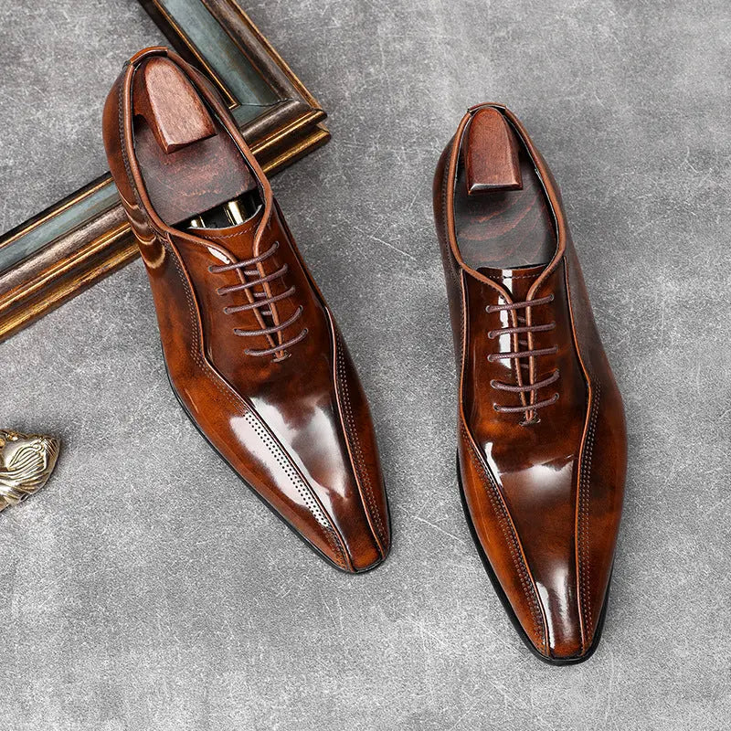 men brown dress shoes sheisinshoes