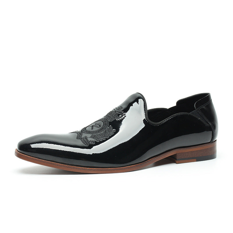 slip on black dress shoes mens sheisinshoes