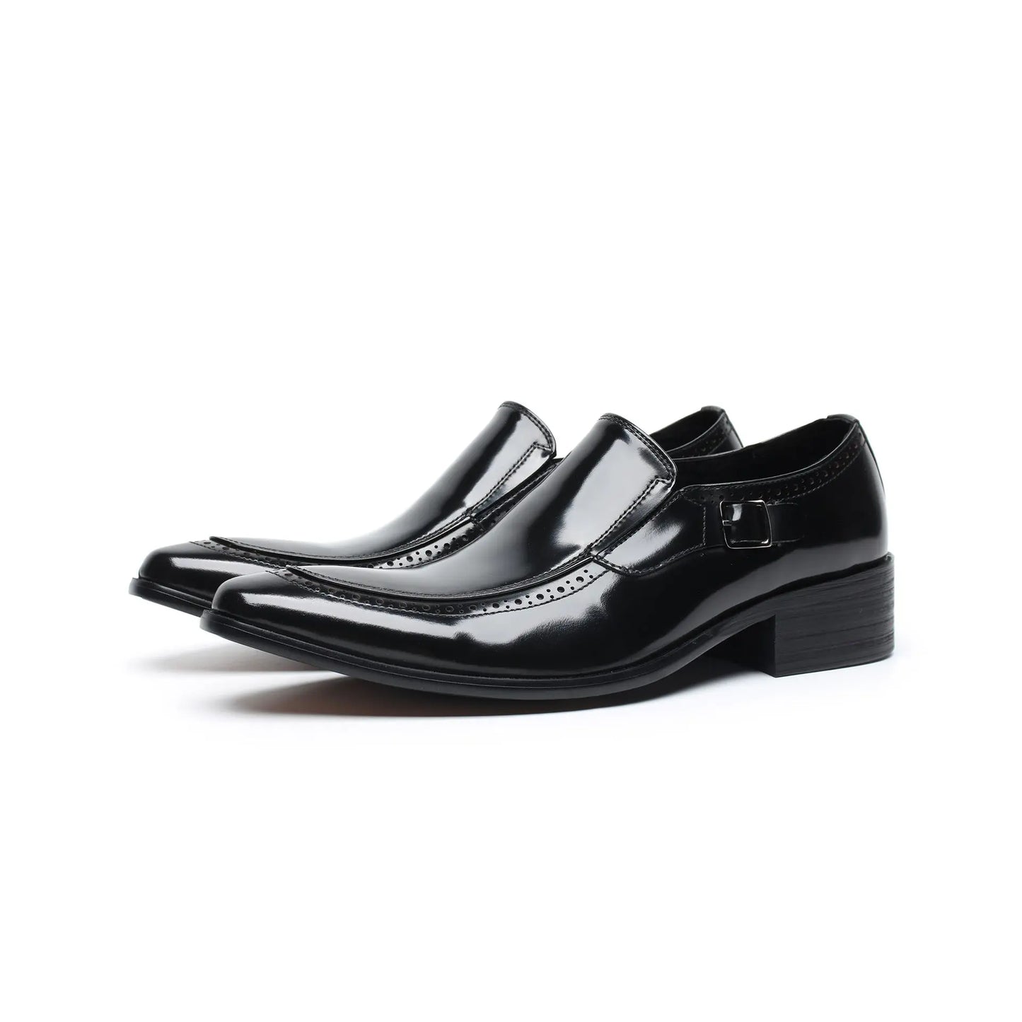 black slip-on dress shoes mens sheisinshoes