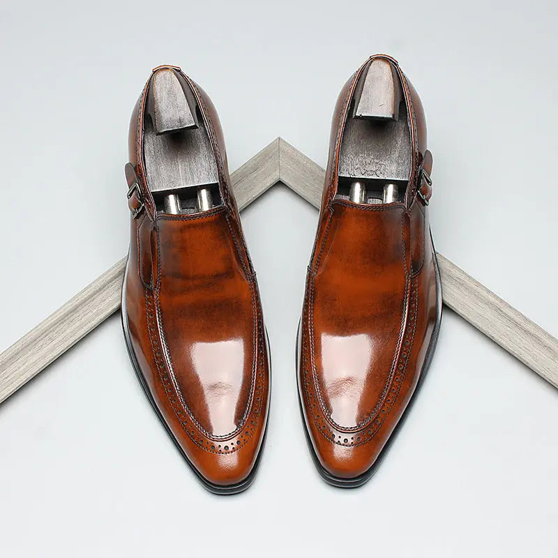 black slip-on dress shoes mens sheisinshoes