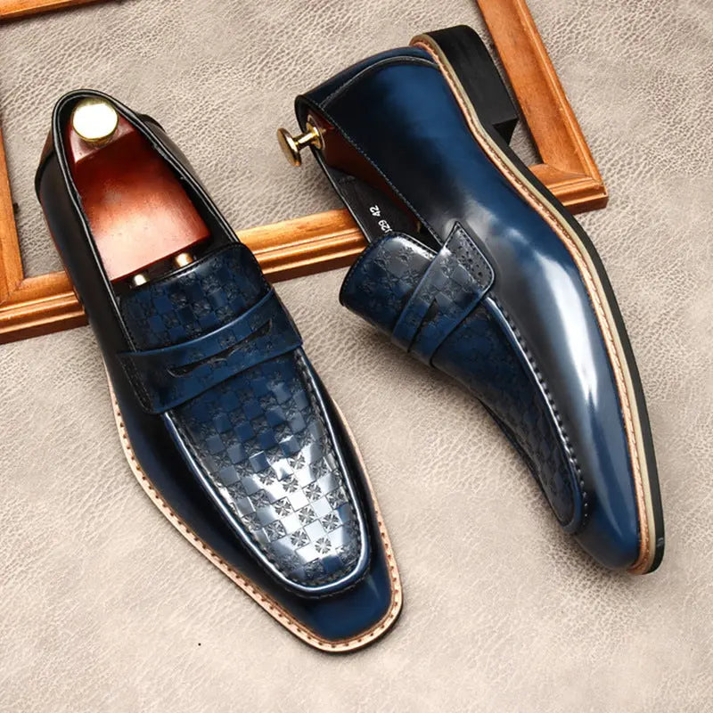 men's slip on dress shoes loafers sheisinshoes