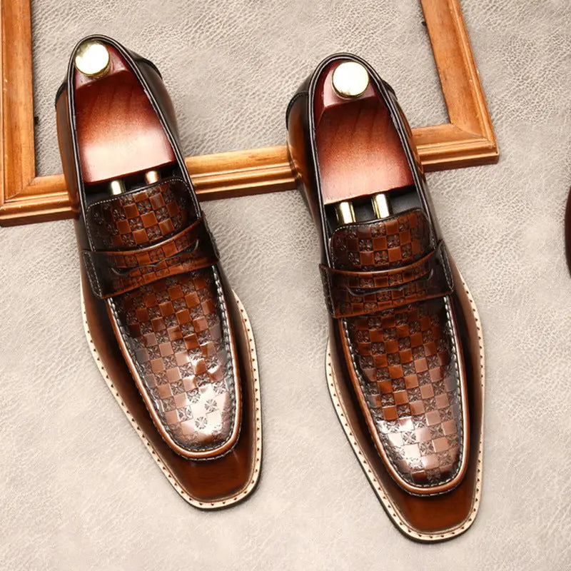 men's slip on dress shoes loafers sheisinshoes