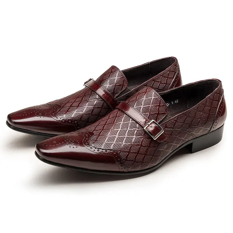 mens black slip-on dress shoes leather Loafers sheisinshoes