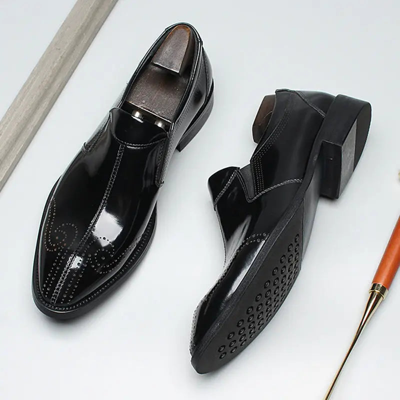 mens brown slip on dress shoes sheisinshoes