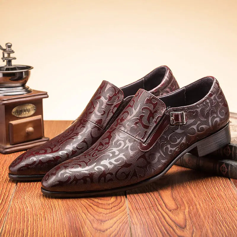 mens leather slip on dress shoes sheisinshoes