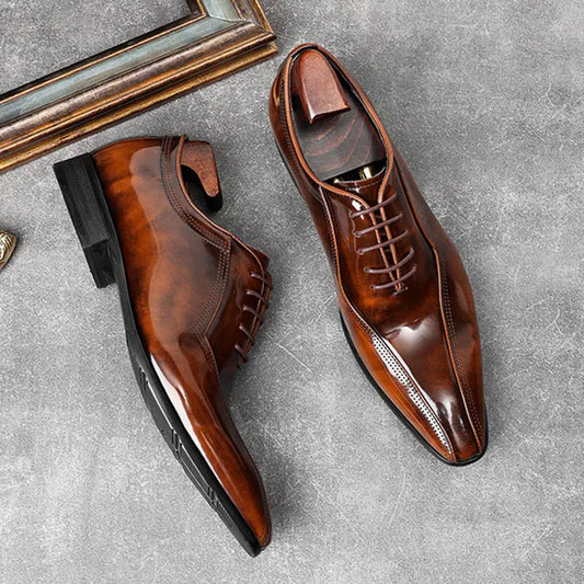 men brown dress shoes sheisinshoes