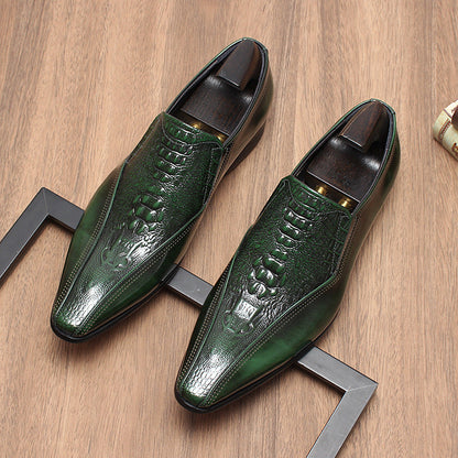 mens black formal slip on shoes sheisinshoes