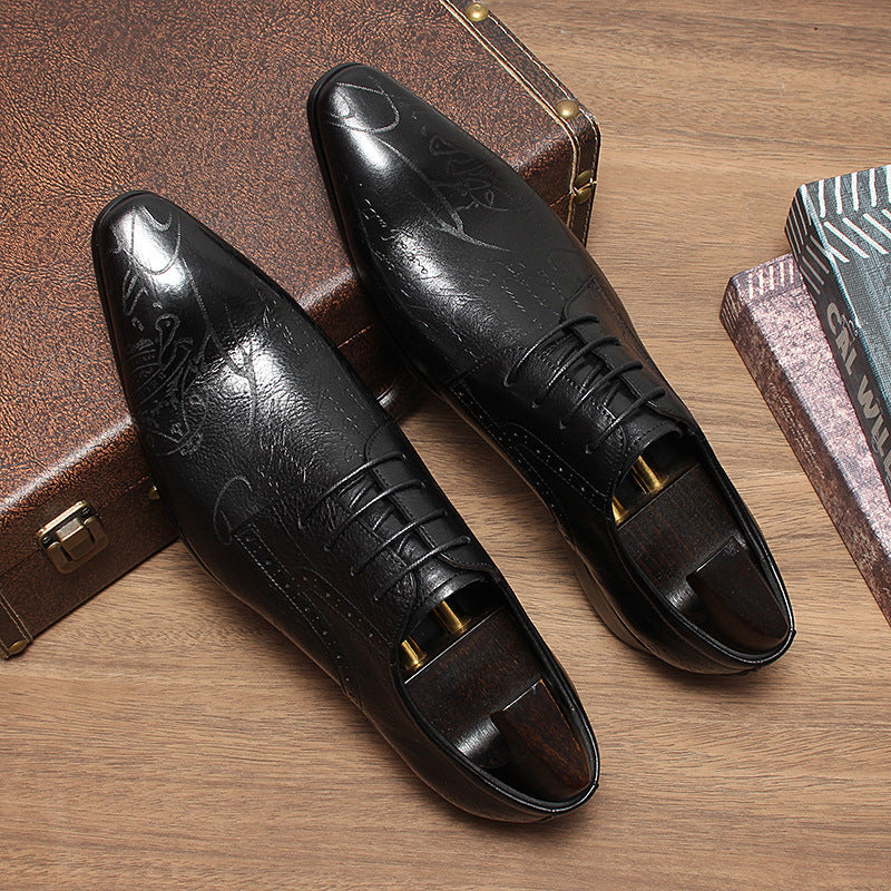 genuine leather men's dress shoes sheisinshoes