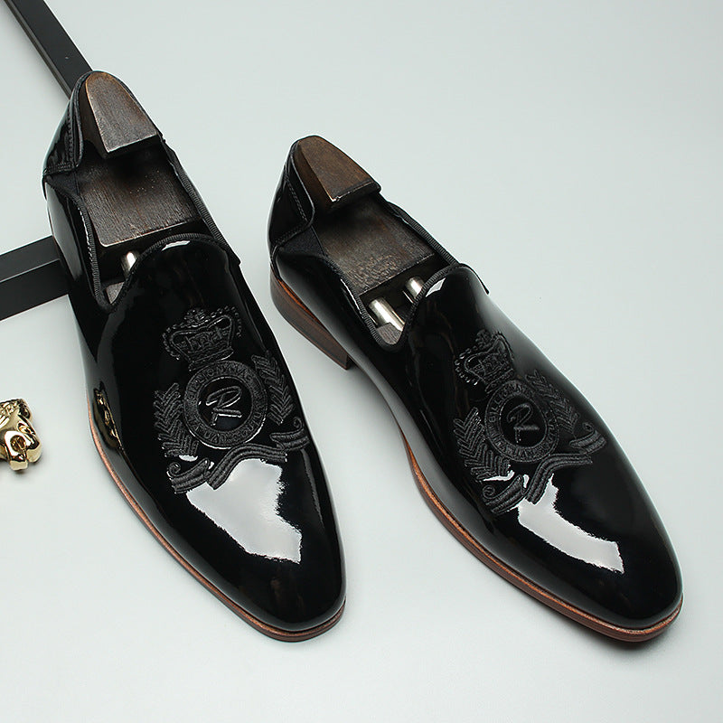 slip on black dress shoes mens sheisinshoes