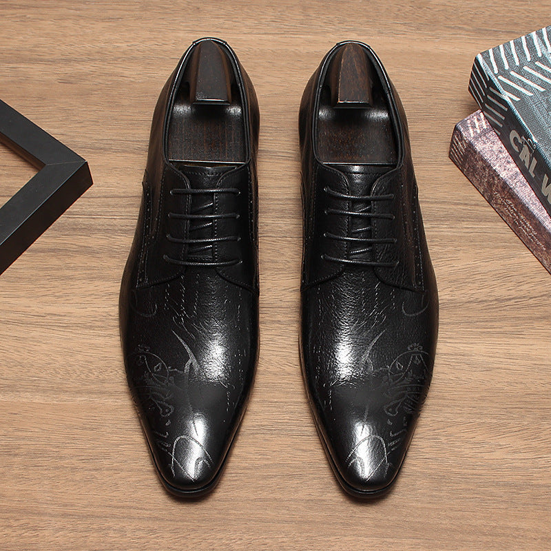 genuine leather men's dress shoes sheisinshoes