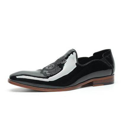 slip on black dress shoes mens sheisinshoes