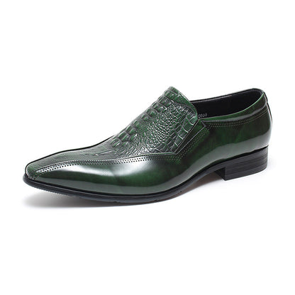 mens black formal slip on shoes sheisinshoes