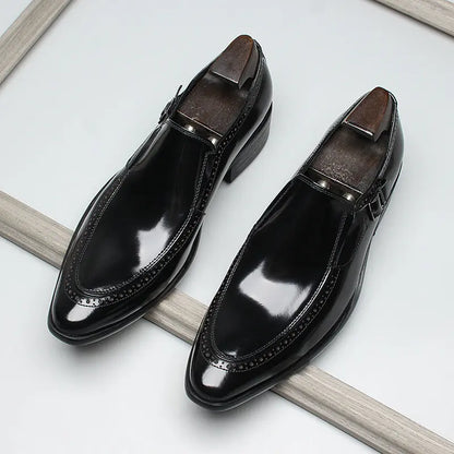 black slip-on dress shoes mens sheisinshoes