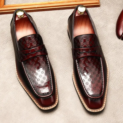 men's slip on dress shoes loafers sheisinshoes