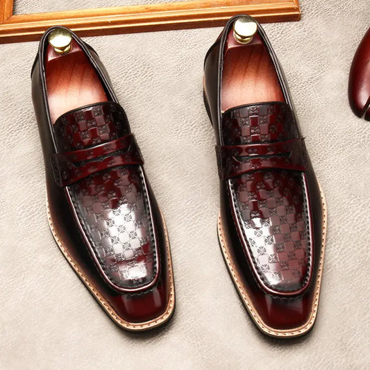 men's slip on dress shoes loafers sheisinshoes