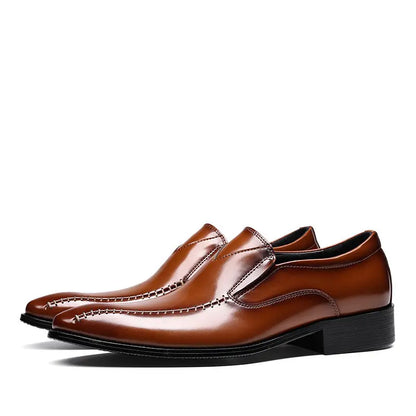 mens black leather slip on dress shoes sheisinshoes