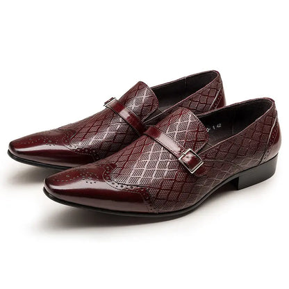 mens black slip-on dress shoes leather Loafers sheisinshoes