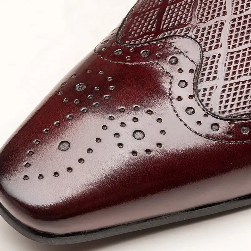 mens black slip-on dress shoes leather Loafers sheisinshoes