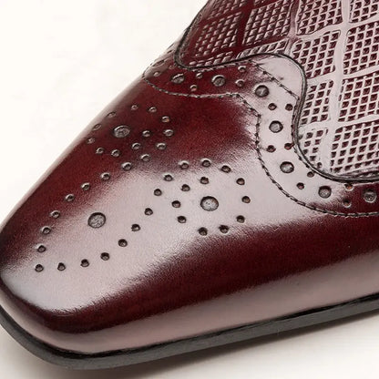 mens black slip-on dress shoes leather Loafers sheisinshoes