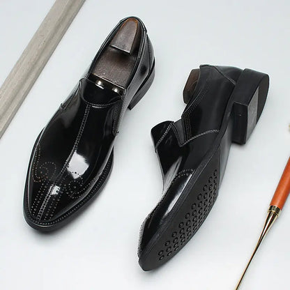 mens brown slip on dress shoes sheisinshoes